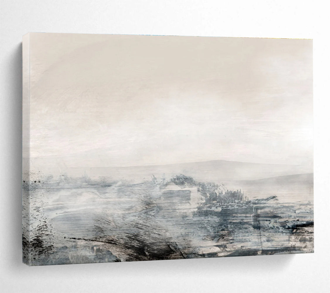 Misty Landscape Abstract Painting for Lakeside Retreats YHT136