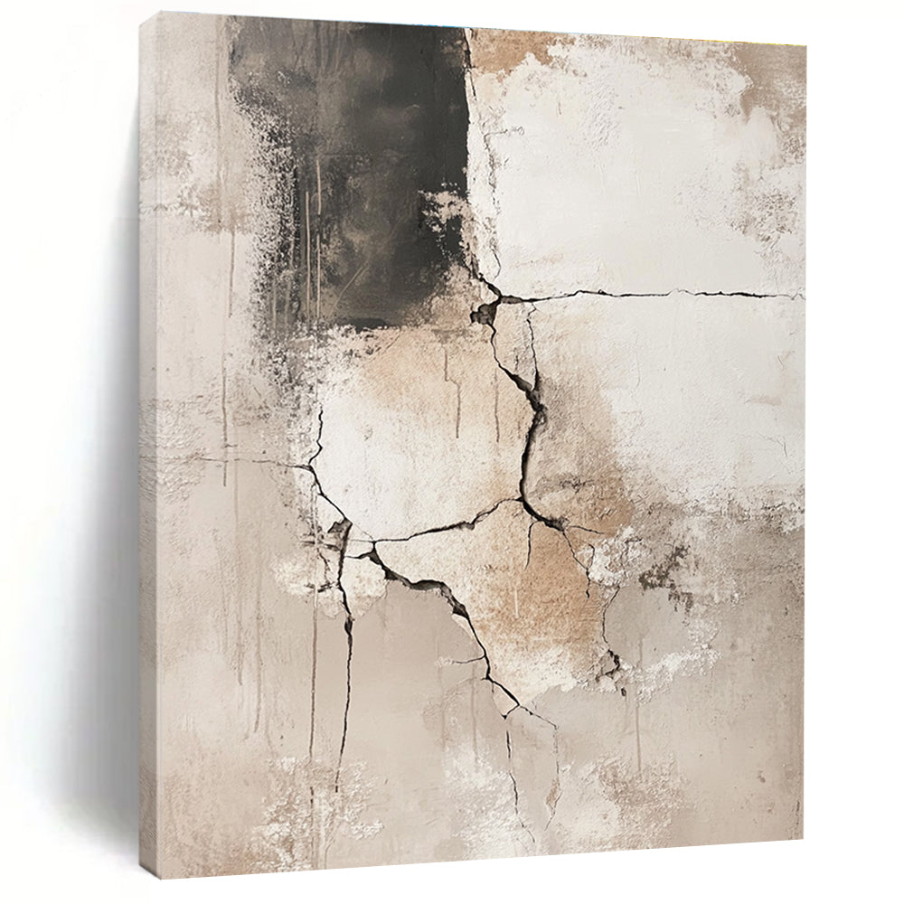 Cracked Texture Abstract Painting for Industrial - Chic Interiors GAB0697