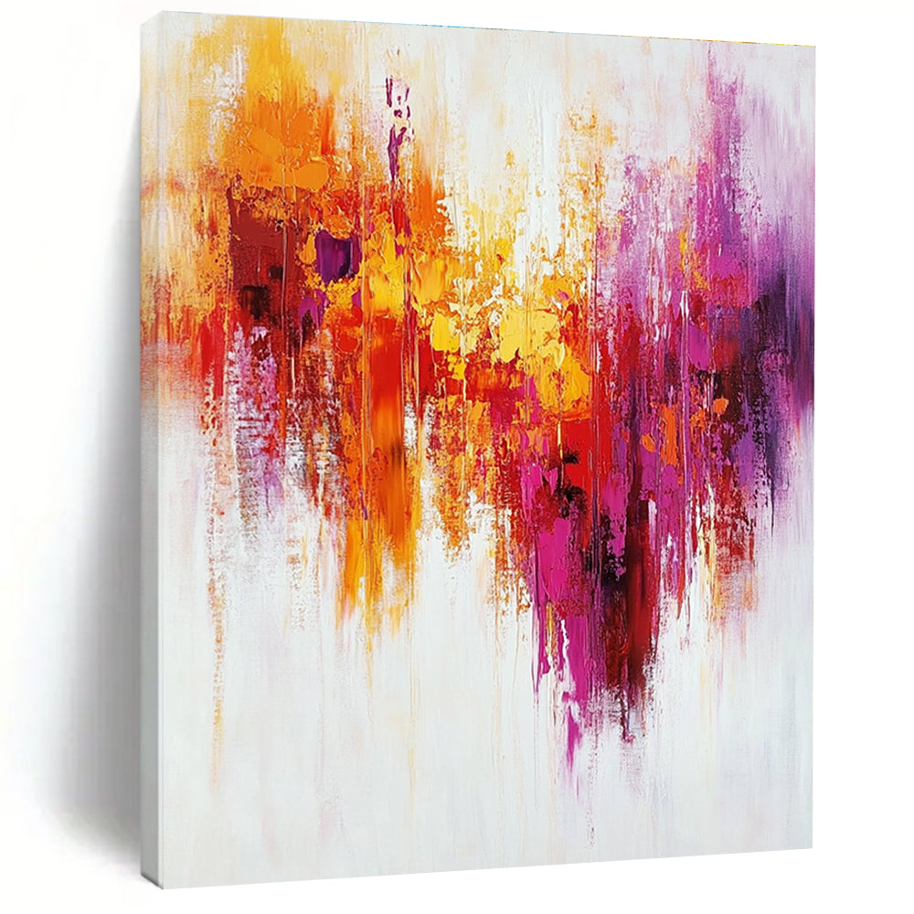 Vibrant Color Burst Abstract Painting for Modern Art Galleries GAB1233