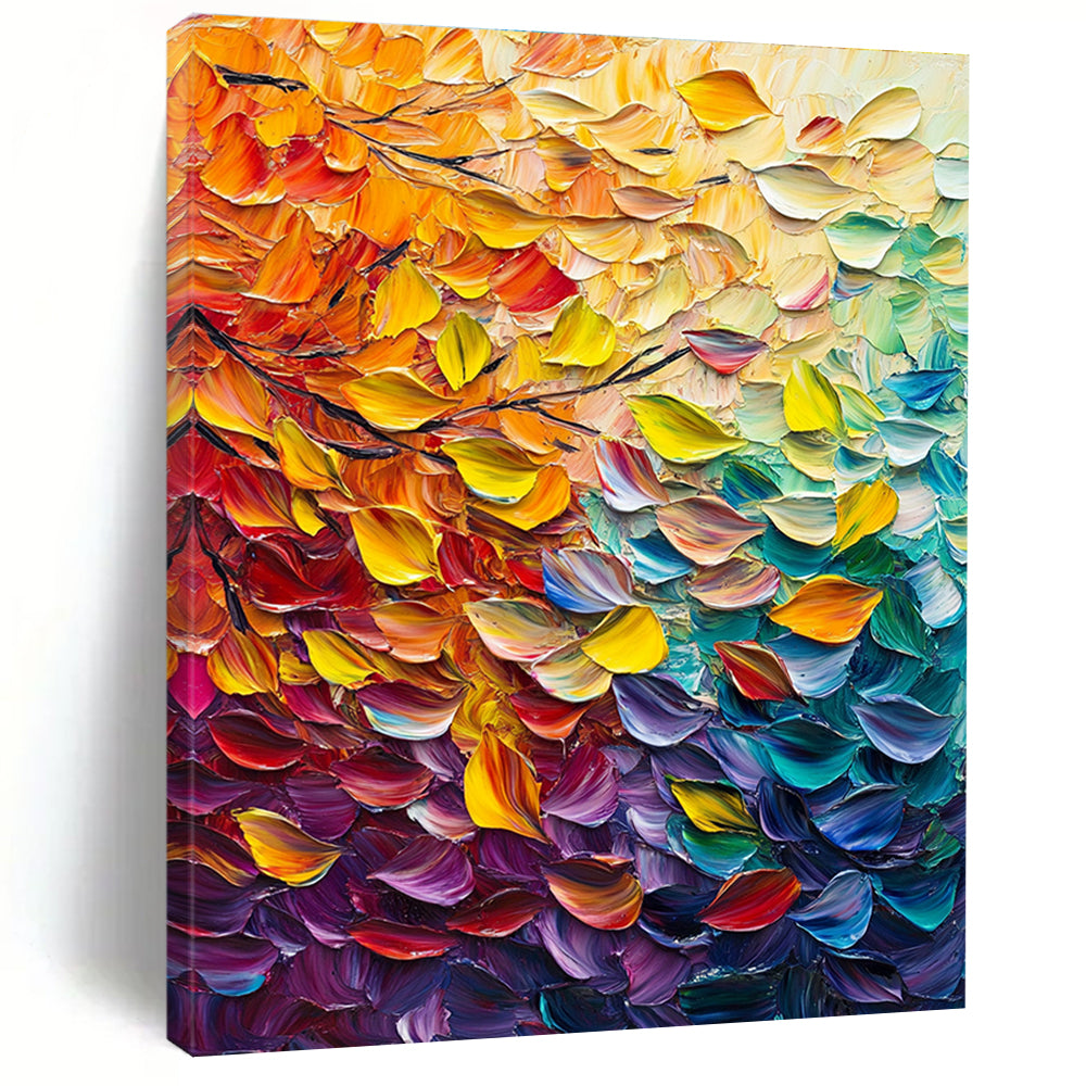 Autumn Leaves Abstract Painting for Seasonal - Decor Cafes GAB1324