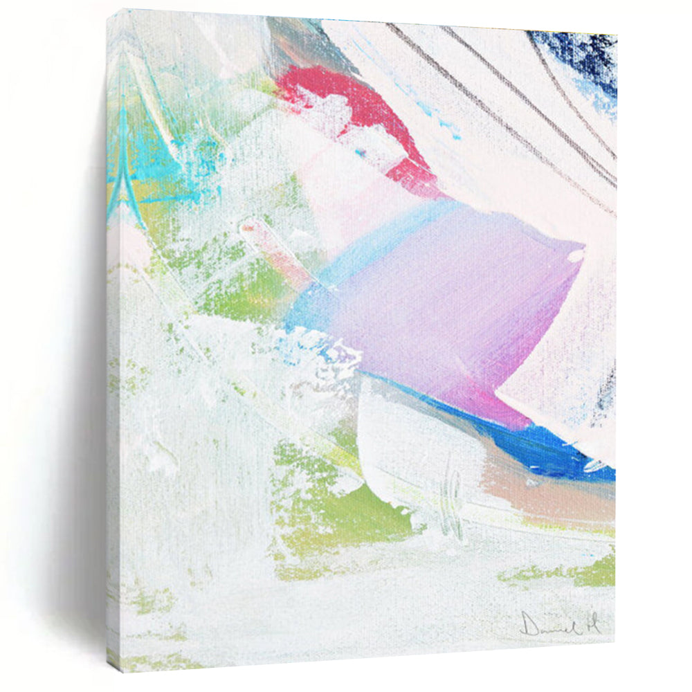 Colorful Abstract Expression Painting for Creative Kids’ Spaces HENG149