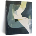 Geometric Shape Blend Abstract Painting for Modern Offices GAB1106