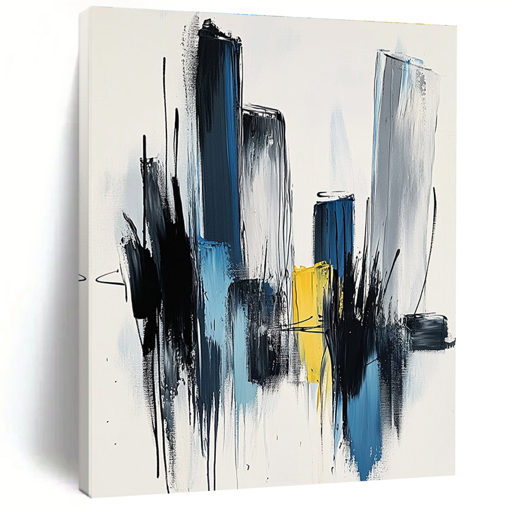 Cityscape Abstract Painting with Urban Energy WINK444