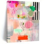 Pink and Colorful Abstract Shapes Lively Abstract Composition GAB0359