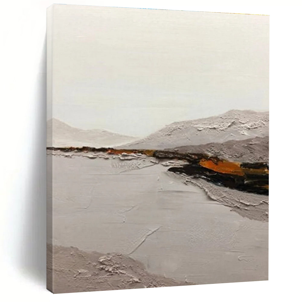 Minimalist Landscape Abstract Painting for Serene Bedrooms HENG401