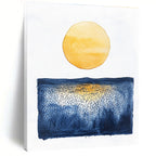 Sun and Sea Dot - Patterned Abstract Painting for Coastal - Themed Balconies GAB0990