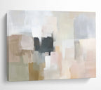 Neutral Blocks Abstract Composition Painting ABS220