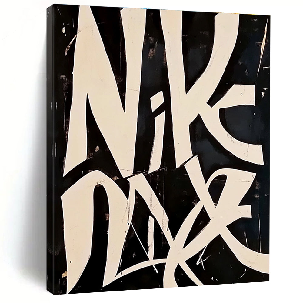 Nike - Inspired Graffiti Bold Brand - Themed Abstract Painting GAB0290