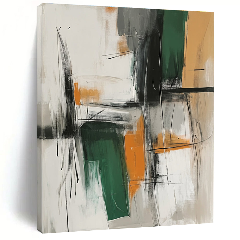 Minimalist Line Abstract Painting with Subtle Tones WINK817