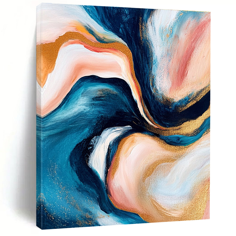 Fluid Color Abstract Painting with Dreamy Flow WINK782