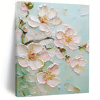 Textured Flower Blossoms Abstract Painting for Feminine - Style Bedrooms GAB1291