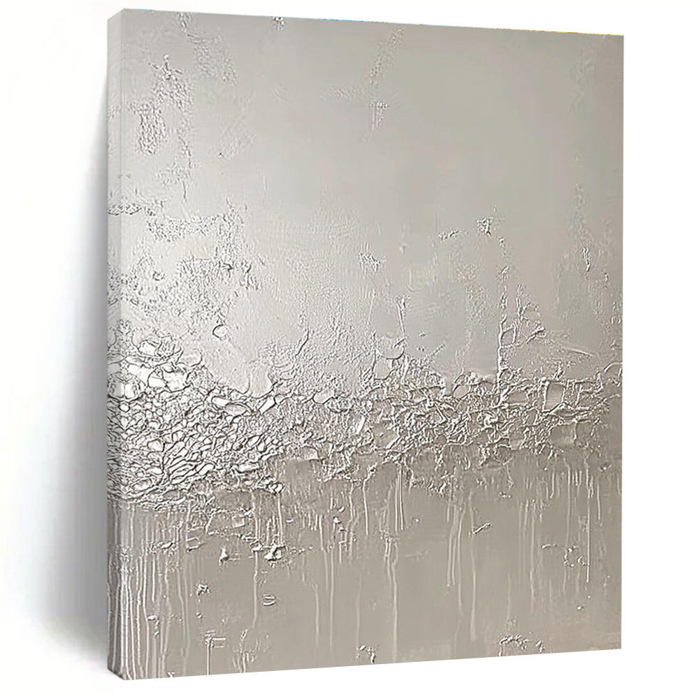 Textured Grey Abstract - Tactile Minimalist Art GAB0412