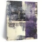 Purple Gray Abstract Painting with Muted Mystery WINK525