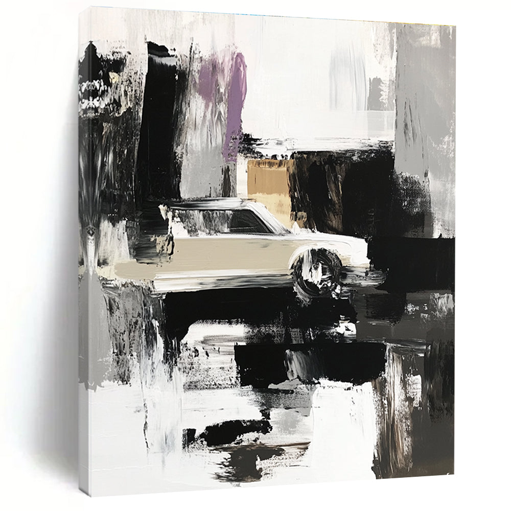 Abstract Car Scene Painting with Urban Mystery WINK360