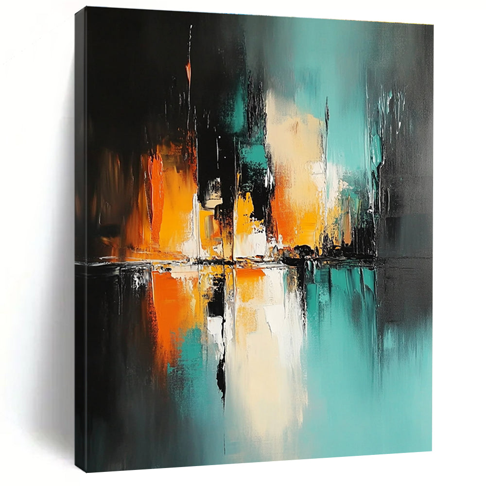 Colorful Reflection Abstract Painting with Ethereal Charm WINK720