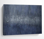 Blue Textured Abstract Painting for Modern Corporate Lounges YHT392