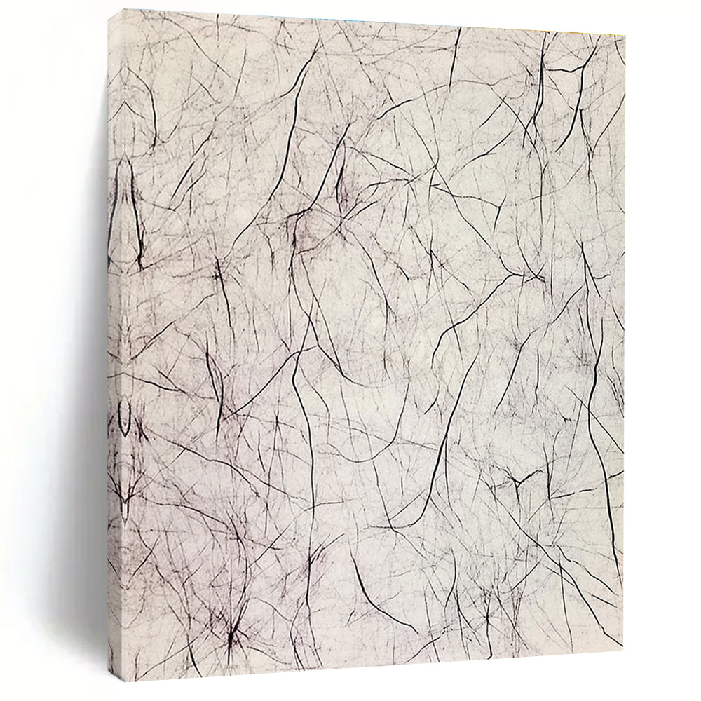 Tangled Black Lines Abstract Expressionist Painting for Bold Interiors GAB1531