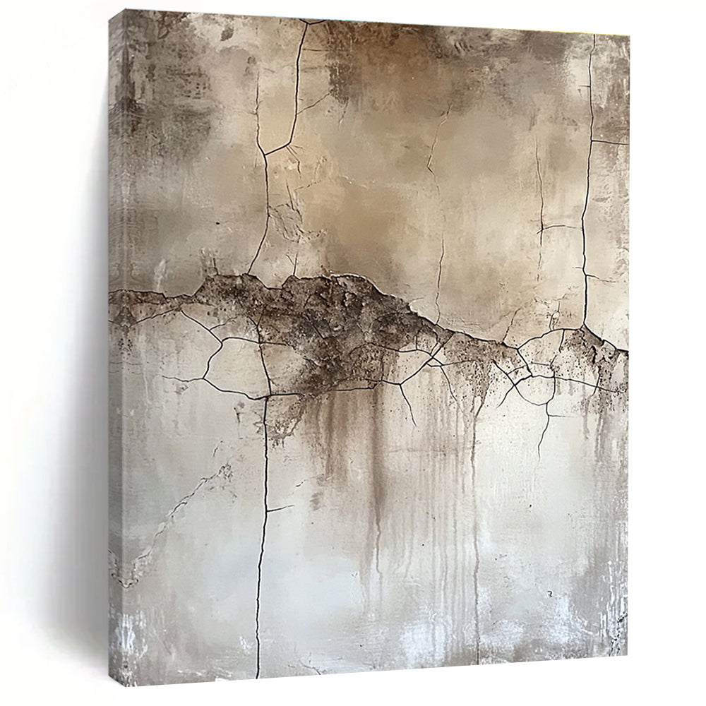 More Cracked Texture Abstract Painting for Rustic Spaces GAB0698