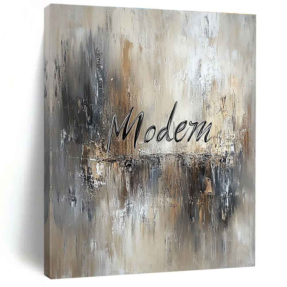 Abstract “Modern” Text Painting for Contemporary Design Studios GAB1235