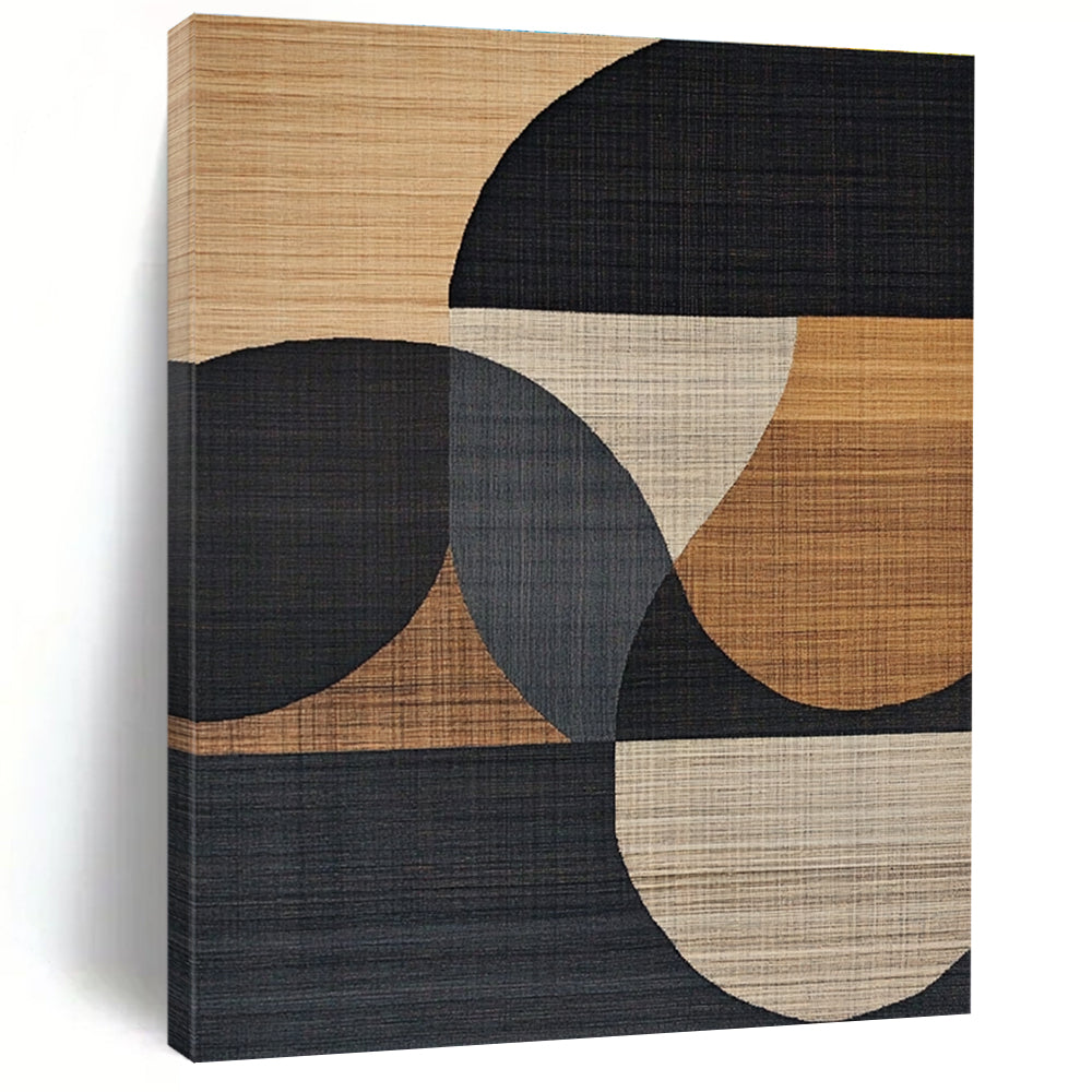 Circular Geometric Patterns Abstract Painting for Modern Office Lobbies GAB1360