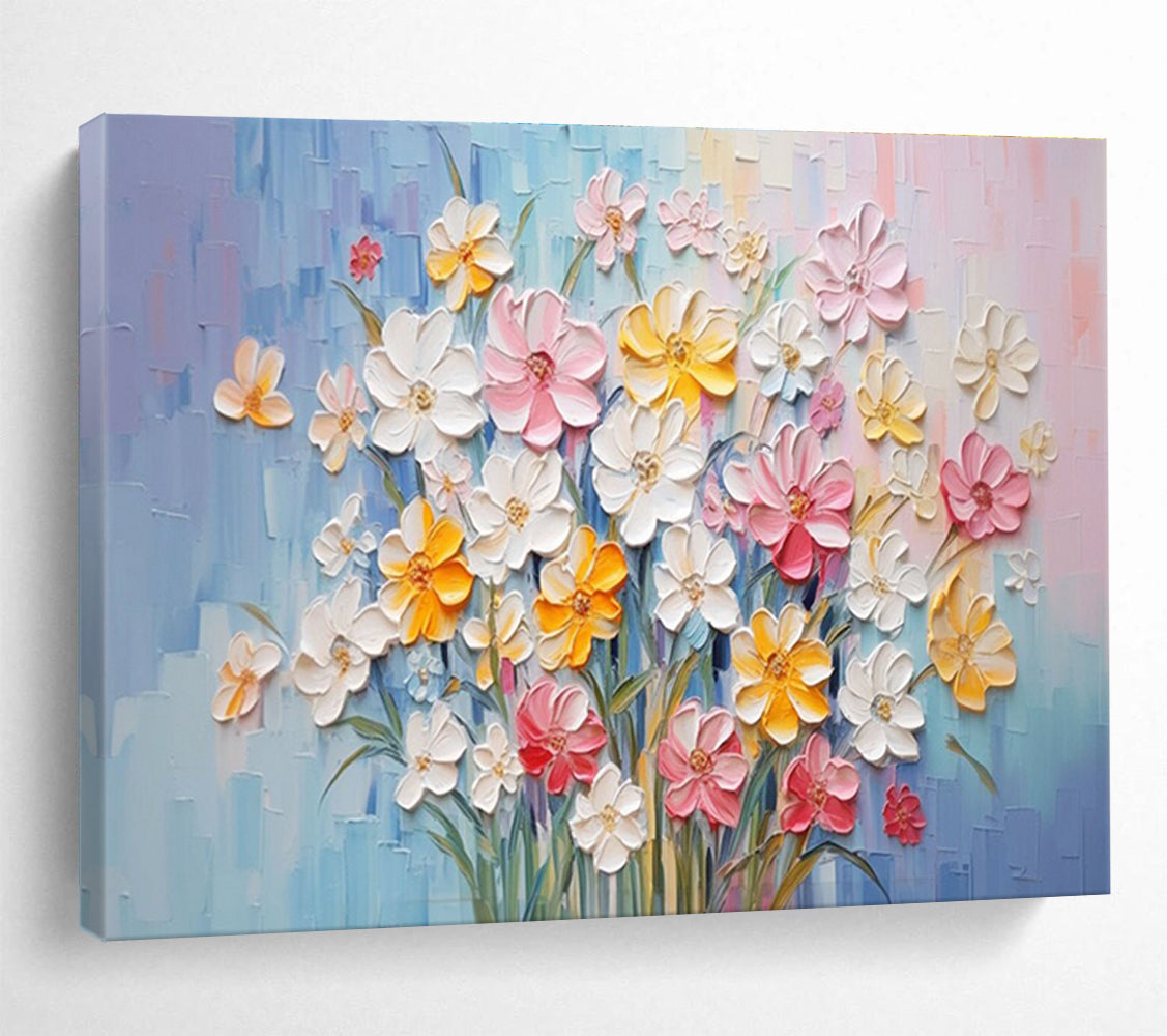 3D Flower Bouquet Abstract Painting for Elegant Dining Rooms YHT210