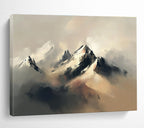 Misty Mountain Abstract Painting with Majestic, Ethereal Beauty ABS459