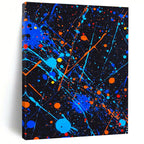 Colorful Splatter Abstract Painting for Vibrant Spaces GAB1450