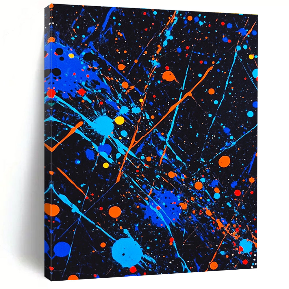 Colorful Splatter Abstract Painting for Vibrant Spaces GAB1450
