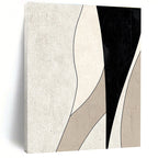 Minimalist Curved Lines Abstract Painting with Gentle Flow WINK058