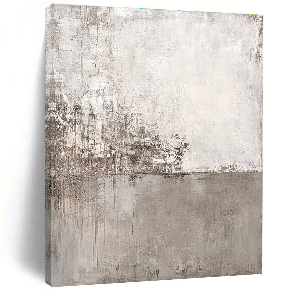 Gray - Toned Abstract Painting with Subtle Textures WINK120