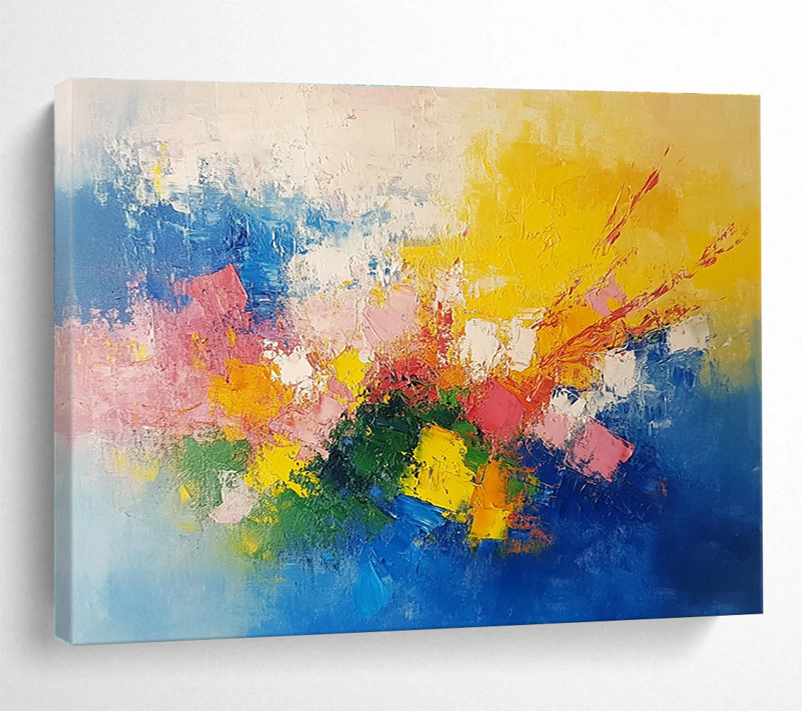 Explosive Color with Dynamic Composition Abstract Painting ABS349