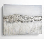 Textured Gray Abstract Painting for Minimalist Art Galleries YHT262