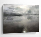 Misty Lake Abstract Painting for Lakeside Studies YHT124