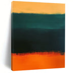 Reverse Gradient Bands Abstract Painting with Unique Contrast WINK157
