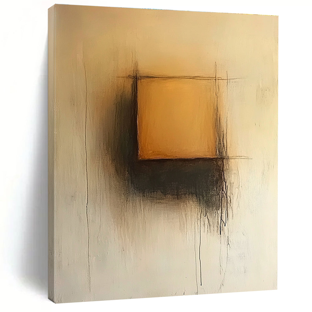 Subtle Square Gradient Abstract Painting with Gentle Transitions WINK235