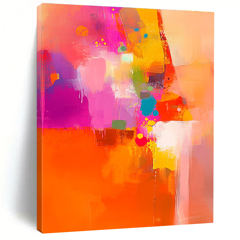Colorful Abstract Burst Painting with Vibrant Energy WINK533