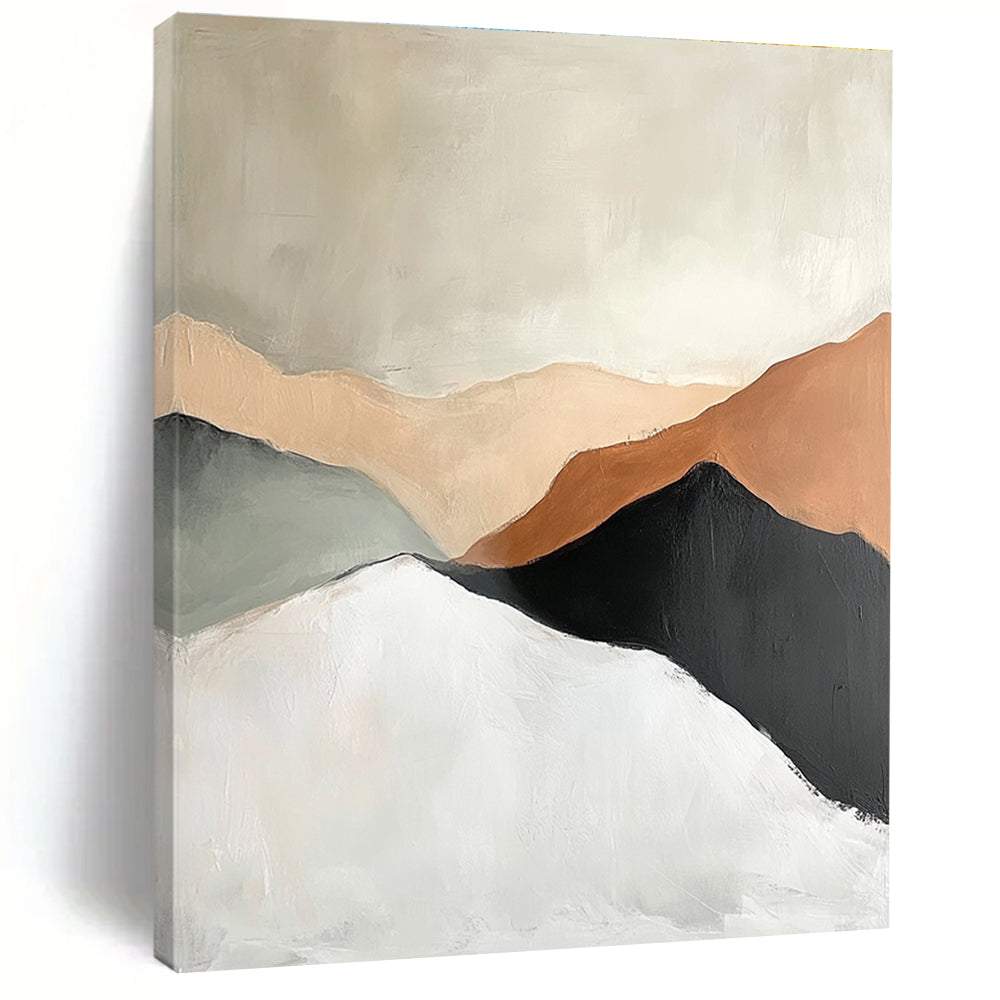 Minimalist Abstract Mountains Painting for Scandinavian - Styled Studies GAB1124
