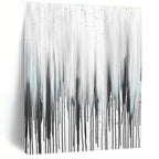 Gray and Black Dripping Paint Abstract Painting for Industrial - Chic Bars GAB0819
