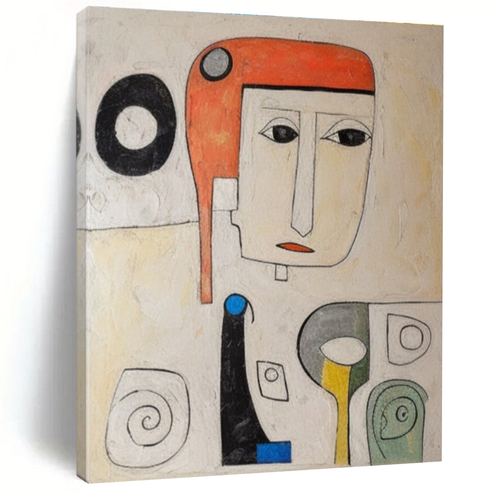 Abstract Portrait Abstract Painting for Bohemian - Style Living Rooms HENG004