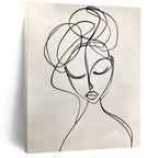 Line - Drawn Woman Elegant Minimalist Abstract Portrait GAB0346