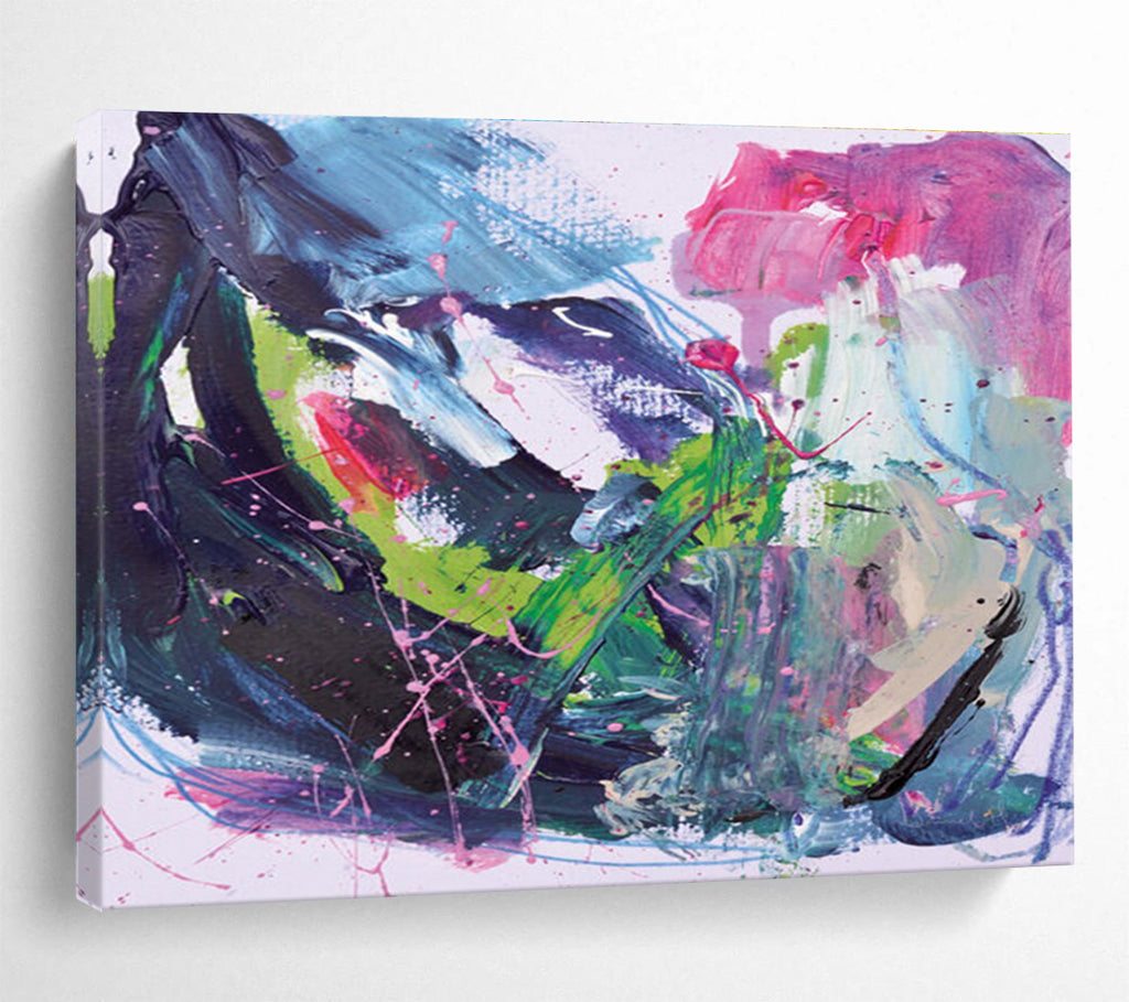 Vibrant Color Splash Abstract Painting for Creative Studios YHT131