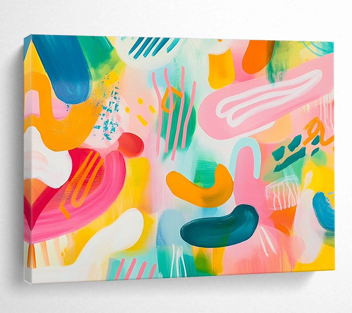 Colorful Playful Abstract  Joyful Creative Energy ABS074