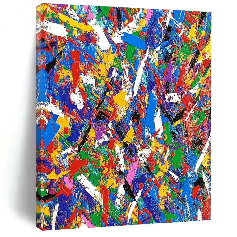 Blue Purple Gold Abstract Painting with Regal Allure WINK717