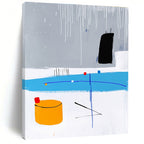 Colorful Abstract Shapes Abstract Painting for Creative Studio Lounges GAB1389