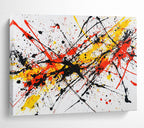 Splatter Paint Chaos: Dynamic Energy in Bold Hues Abstract Painting ABS161