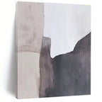Gray and White Abstract Blocks Abstract Painting for Scandinavian - Style Home Offices GAB1369
