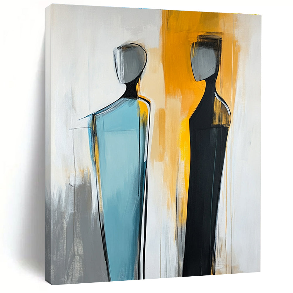Abstract Human Forms Expressive Abstract Painting GAB0297