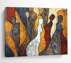 Earth - Toned Abstract Figures  Timeless Humanity ABS112