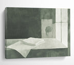 Monochrome Still Life: Quiet Contemplation in Gray Tones Abstract Painting ABS162