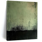 Green - Black Abstract Painting for Industrial - Style Lofts GAB0866